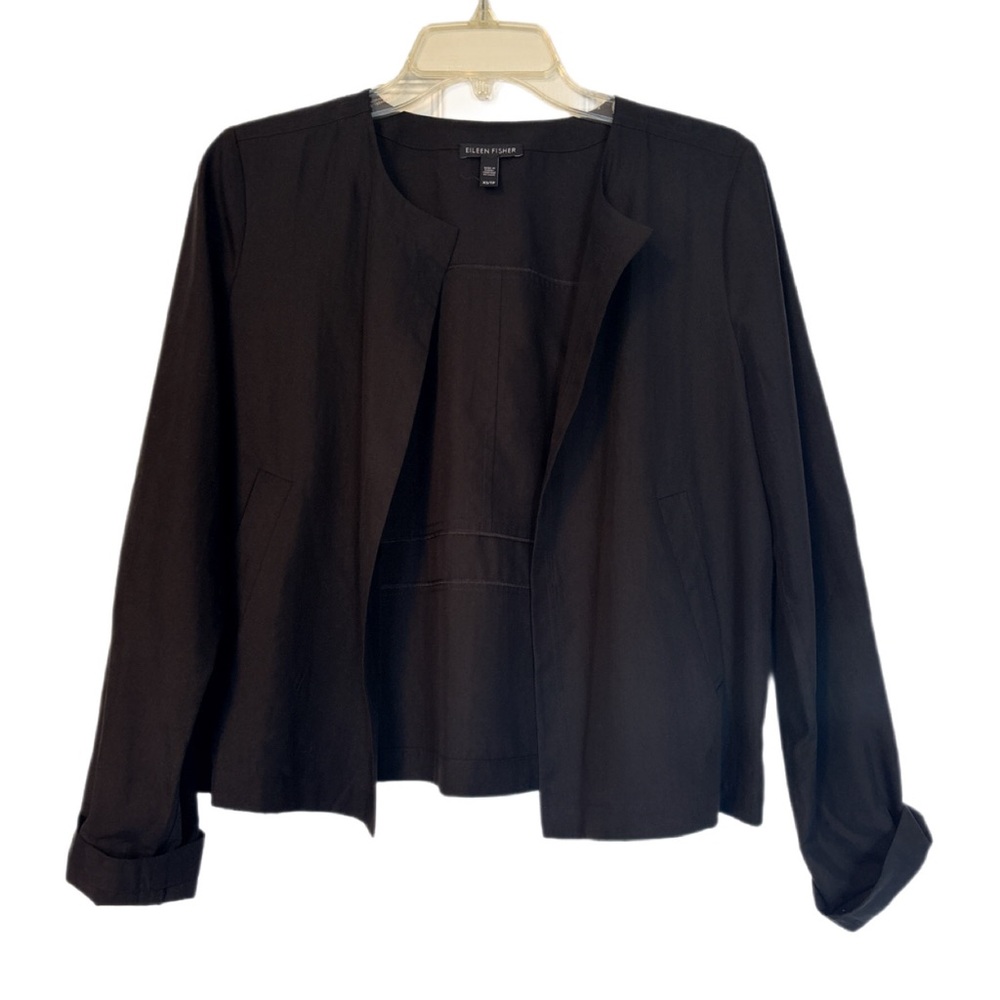 Eileen Fisher Tencel Open Front Blazer XS